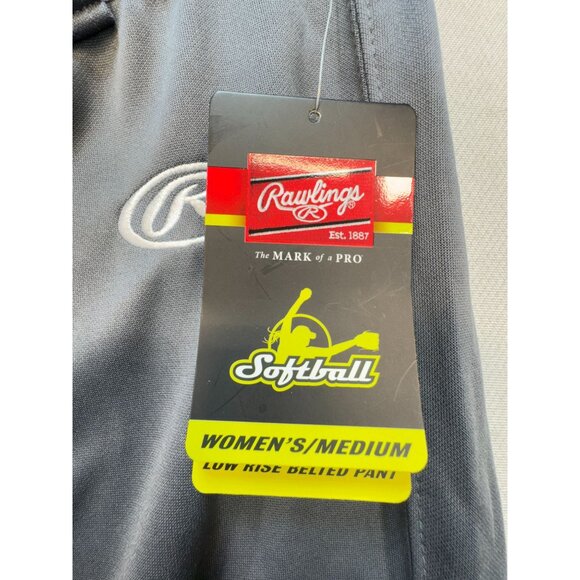 Rawlings Womens Launch Fastpitch Softball Pants Size M Black Low Rise Sports NWT - Picture 5 of 9
